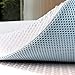 Produktbild subrtex Topper 160 x 200 cm,7,5cm Hoch Gel Memory Foam Topper H3&H4 hart Matratzentopper mit atmungsaktiver und waschbarem Bezug für Boxspringbett, Wohnwagen und Schlafsofa