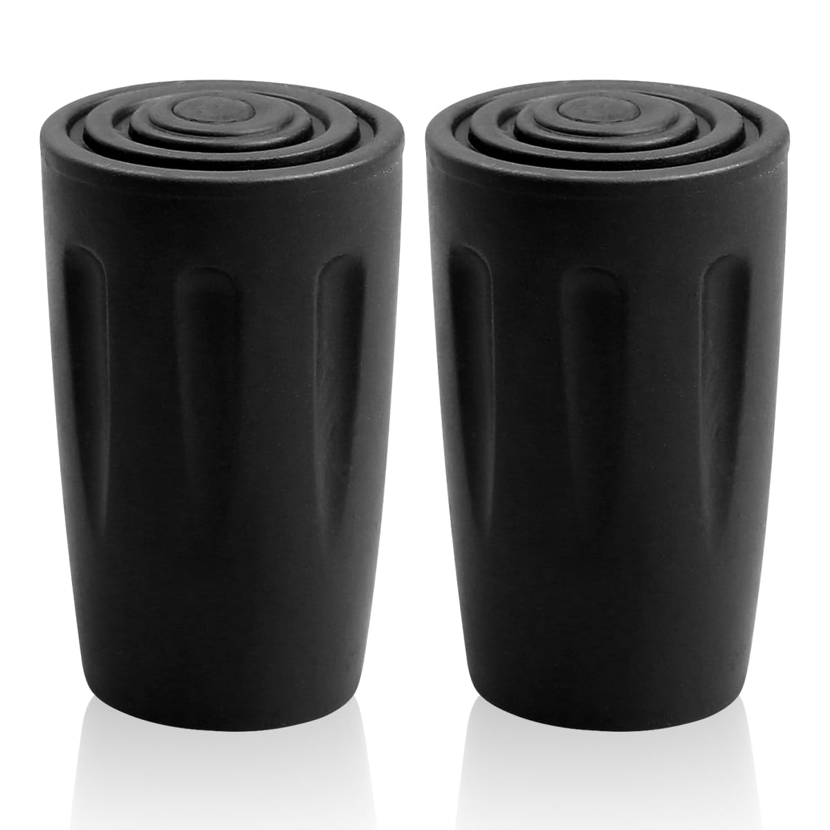 Walking Stick Tips - GLADFRESIT - 2 Pcs Walking Stick Caps Rubber Replacement Rubber Pole Ends Trekking Poles Caps Protectors for Most Walking Poles