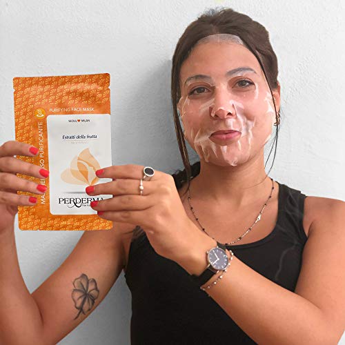 Perderma Korean Purifying Face Sheet Mask with Fruit Extracts, Helps Restore Skin’s Radiance, 25ml - Image 7