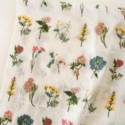 Tela Para Tapizar Material de tela encaje bordado, accesorios ropa hechos a mano, ancho 130cm, 1 yarda