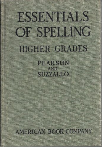 Essentials of Spelling B0026A2HGM Book Cover