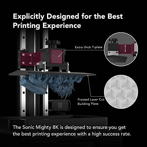 Phrozen Sonic Mighty 8K Lcd Resin 3D Printer, Monochrome/Mono Lcd Screen, Mass-Produce 3D Printed Models With Ultra-High 8K Resolution, L21.8 X W12.3 X H23.5 Printing Volume #TOP6