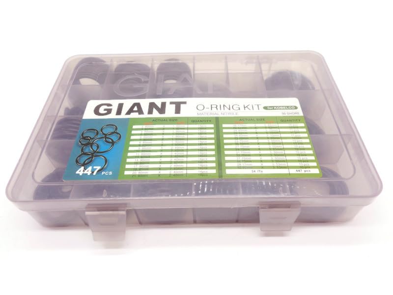 for Kobelco Parts - Glant Master O Ring Seal Kit, 447 Pcs. Nitrile Material 90 Shore by Aries