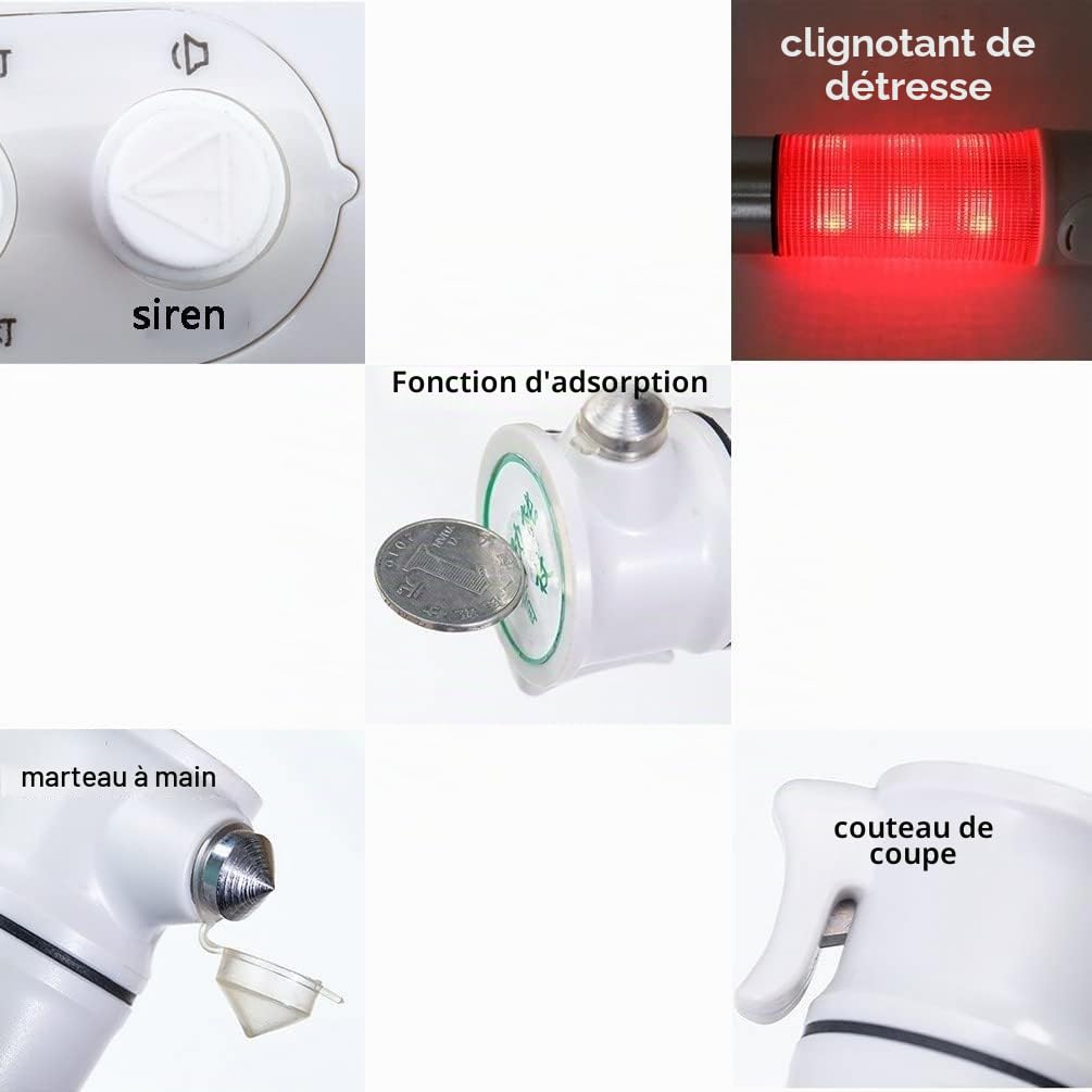 Canne Aveugle multifonctionnelle Intelligente avec Alarme sonore et Lumineuse pour béquilles aveugles électroniques avec béquilles magnétiques/Canne Intelligente télescopique Pliante(A)