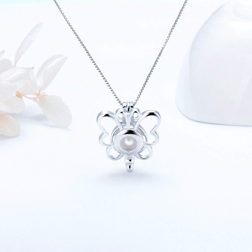 925 Sterling Silver Cute Butterfly Cage Pendants Crafting Charm for DIY Necklace Bracelet Jewelry Making - Image 5