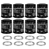 8PCS 15208AA21A Engine Oil Filter & Crush Gasket Kit Fit for Subaru Outback & Legacy/Forester/XV
