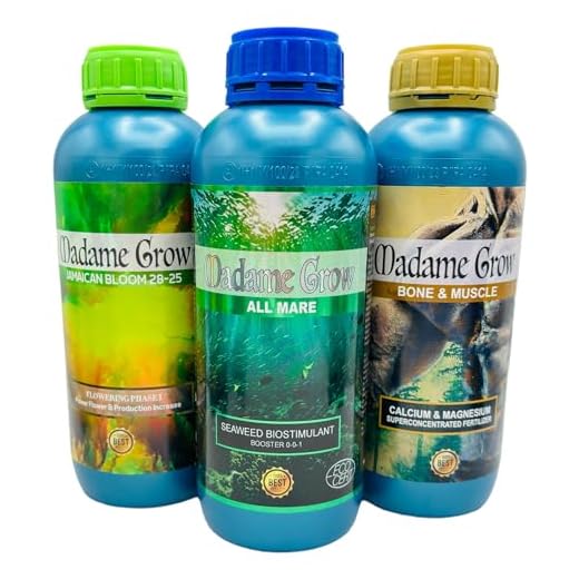 Madame Grow - Concime Liquido Naturale per Piante, Potenzia Fioritura e Crescita - Ideale per Qualsiasi Tipo di Seme - 3 x 1 L