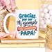 Imagen de MUGFFINS Taza cumple papá con frase Gracias por ser mi ejemplo ¡Feliz cumpleaños papá! en Español
