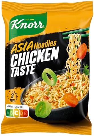 Knorr Instant Nudeln Chicken Taste 70 g | schneller Asia Snack fertig in nur 3 Minuten
