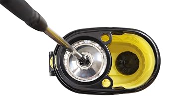 Bucket with Mop Handle,Yellow/Black