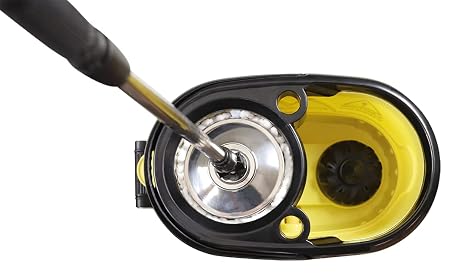 Bucket with Mop Handle,Yellow/Black