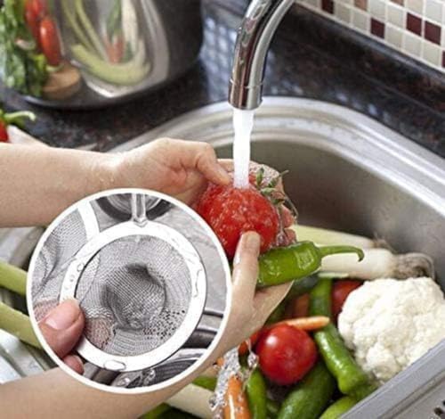 Colador para lavabo cocina baño acero inoxidable 4 piezas miniatura 5