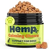 Zingly Hemp Calming Chews for Dogs Calming Treats Chews - Anxiety Relief Treats, Separation Anxiety Relief for Dogs Calming Treats Pet Calming Care Chews for Anti Anxiety Dogs, Beef, 30 Counts