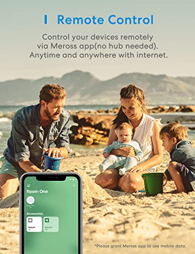 Meross HU-XI-201 Wifi Dual Smart Plug, 15A 2-In-1 Smart Outlet, Support Apple Homekit thumb #6