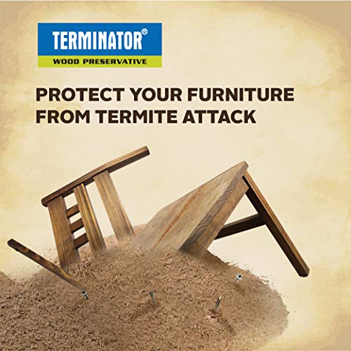 Image of Pidilite Terminator Eco-Friendly Termite Killer Spray TermiteKitchen and Wood Preservative (320 ml) & Terminator Eco-Friendly Wood Preservative and Termite, Borer, Insect Repellant Spray (500 ml)
