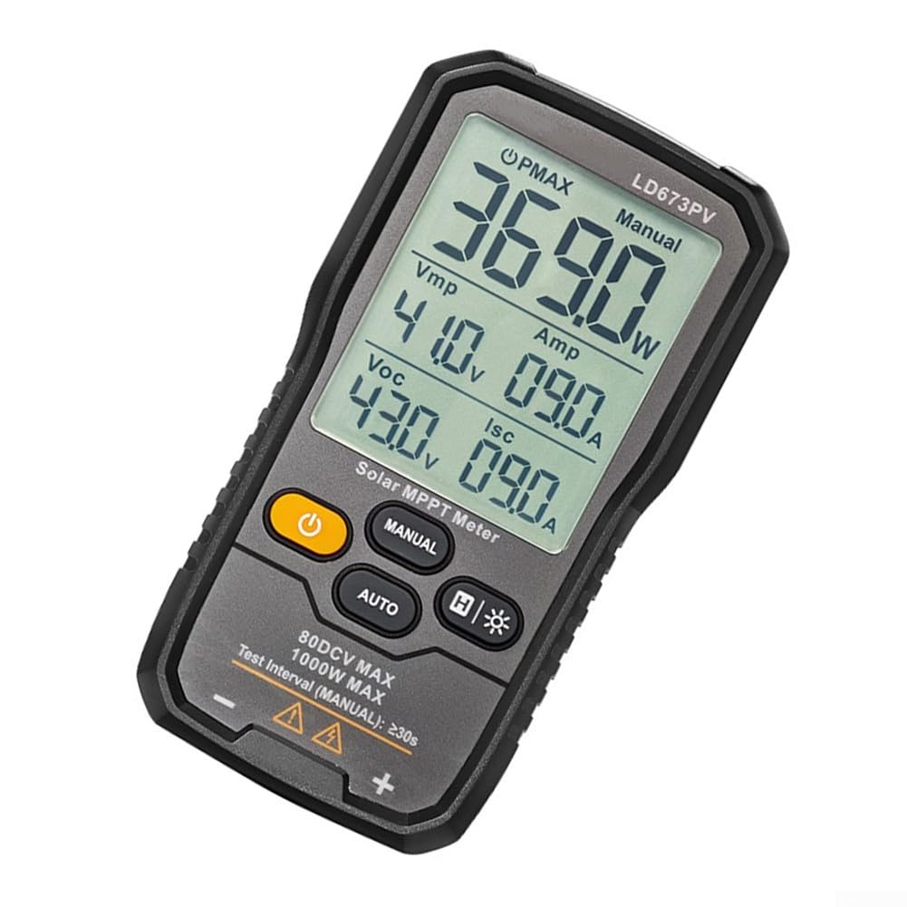 LD673PV Pannello Fotovoltaico Multimetro 1000W MPPT Meter per Regolatore di Carica Solare Test 0-35A