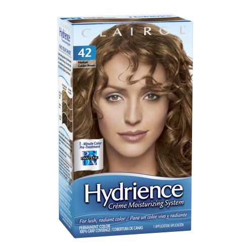 Clairol Hydrience Color, 042 Golden Bay, Medium Golden Brown (Pack of 3)