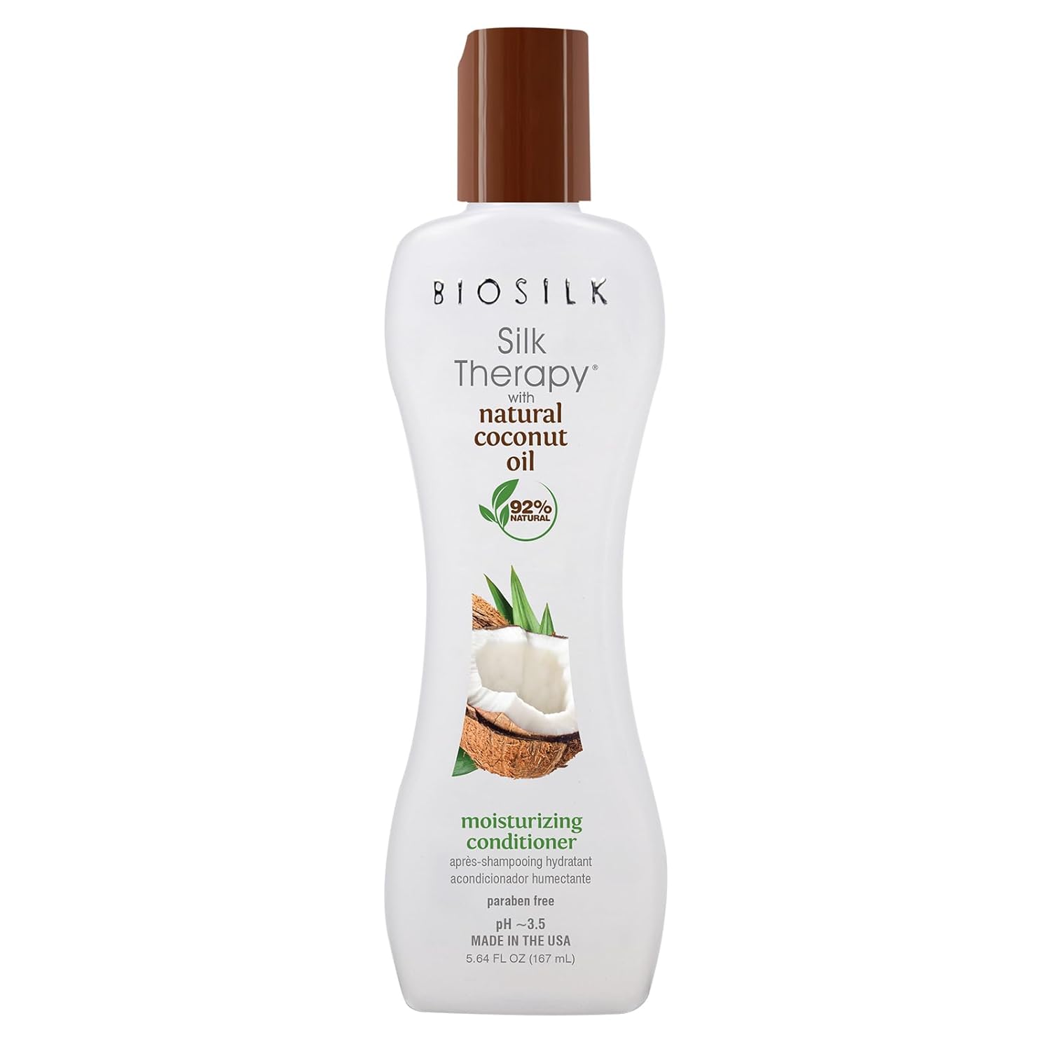 BioSilk Silk Therapy Conditioner, Moisturizes & Conditions Hair For Incredible Shine, Sulfate, Paraben, & Cruelty-Free, 7 Oz (Pack of 2)