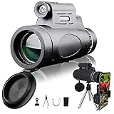 【Premium BAK-4 Grünfilmprisma】Monokulare BaK-4-Prismen ermöglichen weniger Streulicht, weniger Farbverfälschung, mehr Randschärfe, mehr Lichttransmission und höhere Auflösungsqualität. Das 99,6% Hohe Lichtdurchlässigkeit macht Ihr Sichtfeld heller und klarer. BaK4-Prismen sind ein Kennzeichen hochwertiger fernrohr.