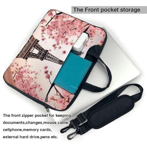 Bolso para Laptop tipo Mensajero Paris Eiffel Unisex miniatura 3
