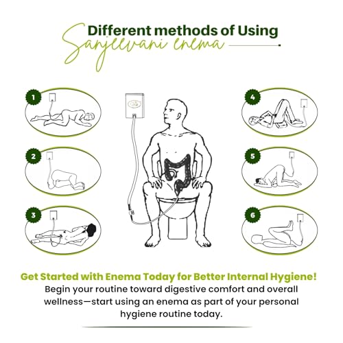 Image of PVC Enema Kit 1500 ML for Home use with Instruction | Enema home kit for Adults Reusable & washable (Enema Pot: Pack Of 2)
