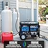 DuroMax XP13000HX 13,000-Watt Dual Fuel Portable Generator - Gas & Propane, Electric Start, Whole Home Power Backup, Transfer Switch Ready, RV & Emergency Ready