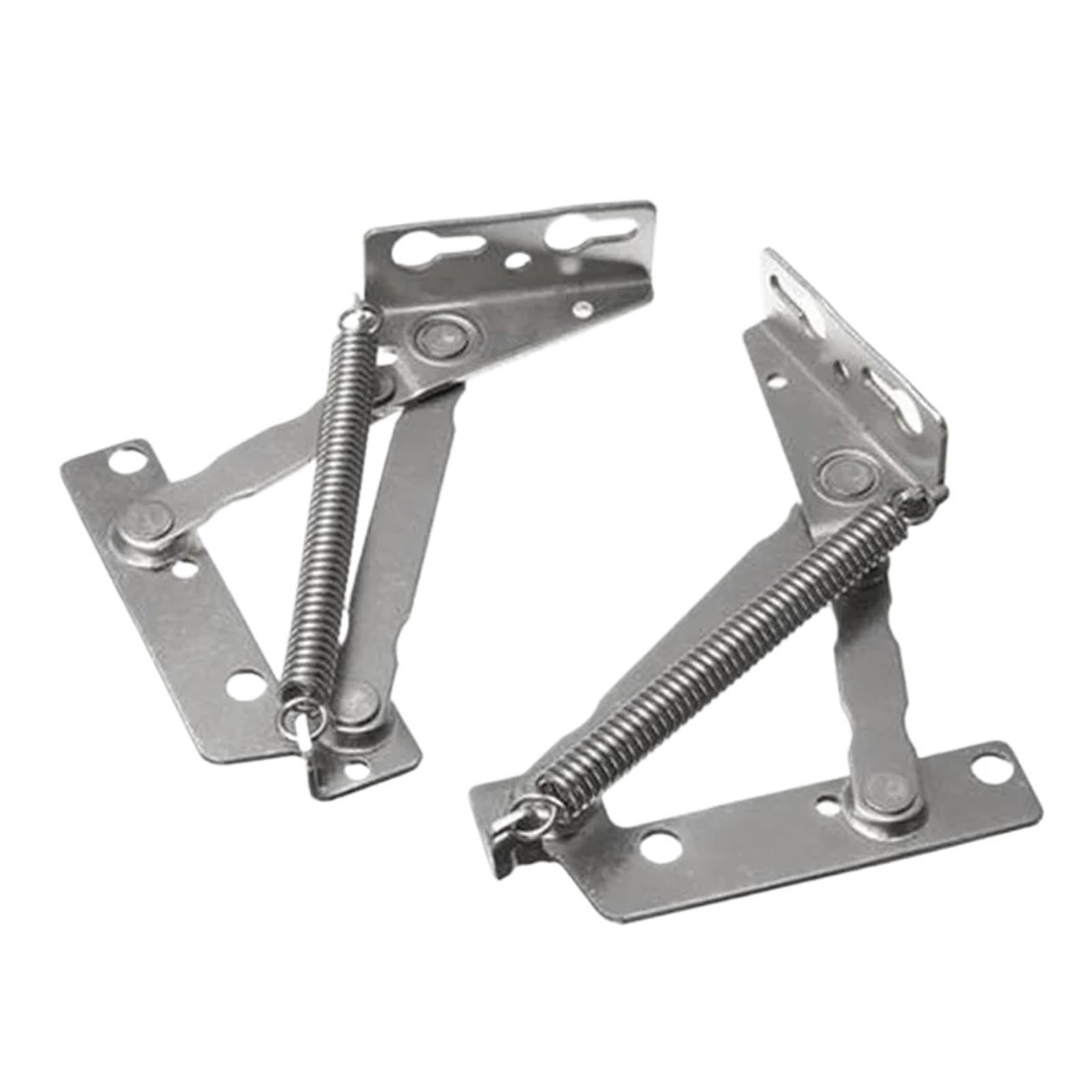 Folding Door Hinge,2pcs 80 Degree Foldable Lifting Bracket Furniture Sprung Hinges Cabinet Lifters