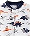Carter's Toddler Boys 2- Pack Fleece Footless Pajamas, Dinosaur/Bear, 5T