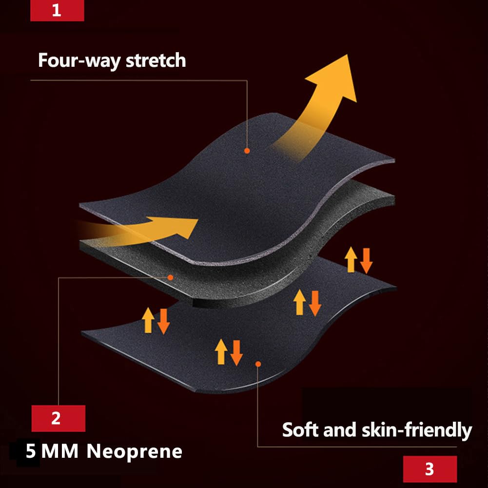 LEIDIMUS Top de Traje de Neopreno de 3/5mm para Hombres y Mujeres, Chaqueta de Traje de Neopreno con Cremallera Frontal, Mantiene El Calor para Bucear, Hacer Surf, Hacer Kayak, Nadar y Bucear