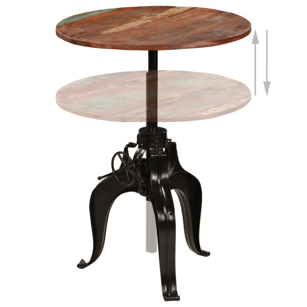 vidaXL Table de Bar Bois de récupération Massif 75x(76-110) cm