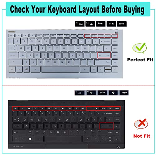2 fundas protectoras de teclado para HP Pavilion x360 14 miniatura 2