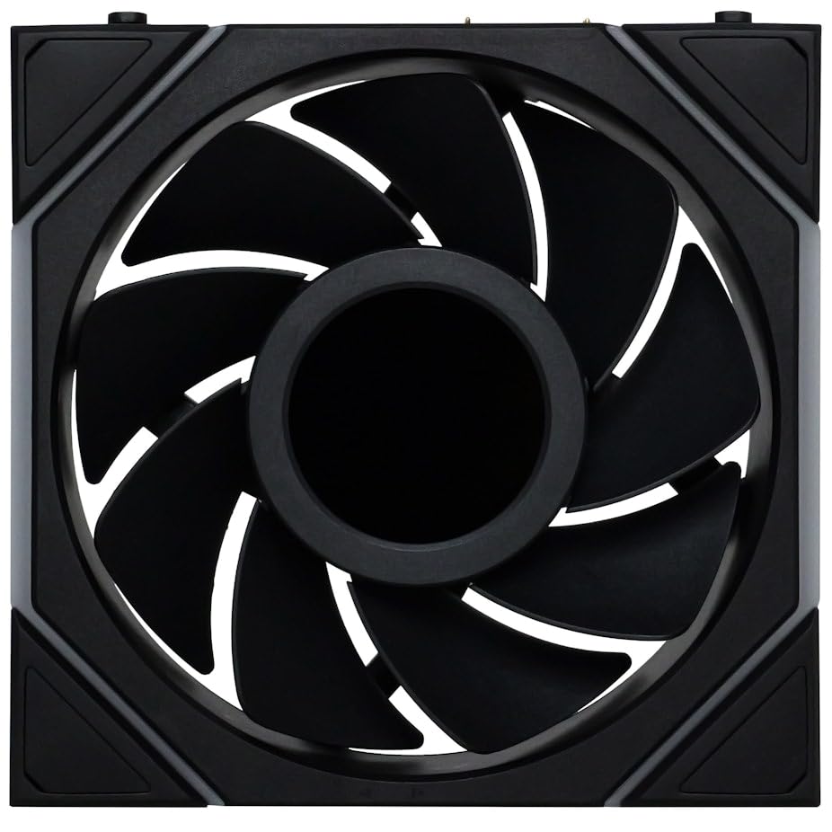 Lian Li UNI FAN TL Wireless LCD PC Fan 120mm RGB – 3-Pack Reverse Blade Gaming PC Fans Black | PWM Fans - 26 ARGB LEDs - 1,900 RPM - Daisy Chain, High Airflow, Low Vibration, Silent, Infinity Mirror