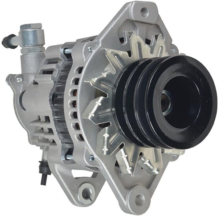 24V 50A Alternator Fits Industrial Applications by Pn Lr250510C Lr250511 Lr250517 Includes Vacuum Pump-Specification 50-Amperage External-Fan 3-Grooves Negative-Polarity, Fitment Tested