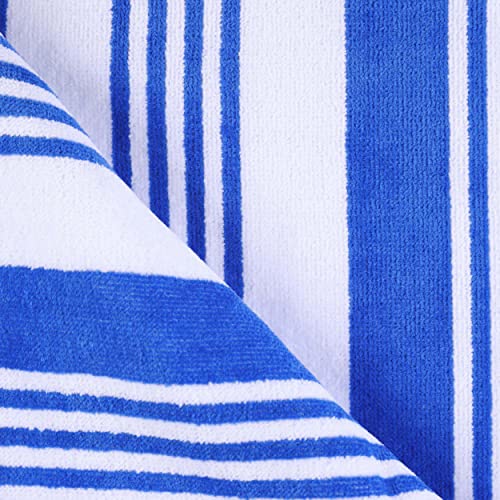 Superior Collection Luxuriöse Jacquard Strand Handtücher, gekämmte Baumwolle, Oversized Maui Stripe – Ansicht 5
