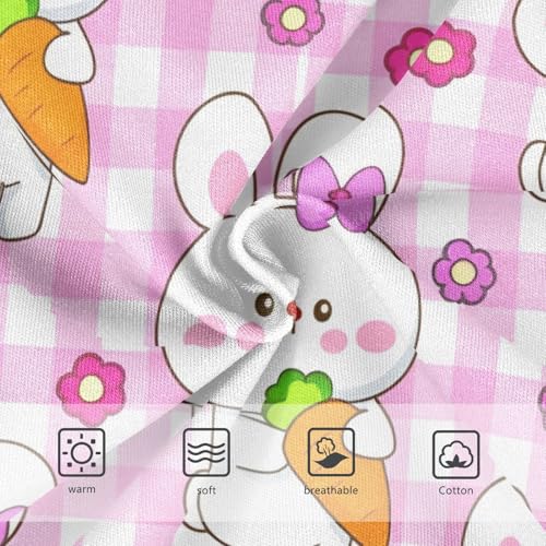 Cotton Girls Underwear Toddler Cute White Bunnies Pink Cheeks Panties Little Girl Stylish Briefs Kids Undies 2t3