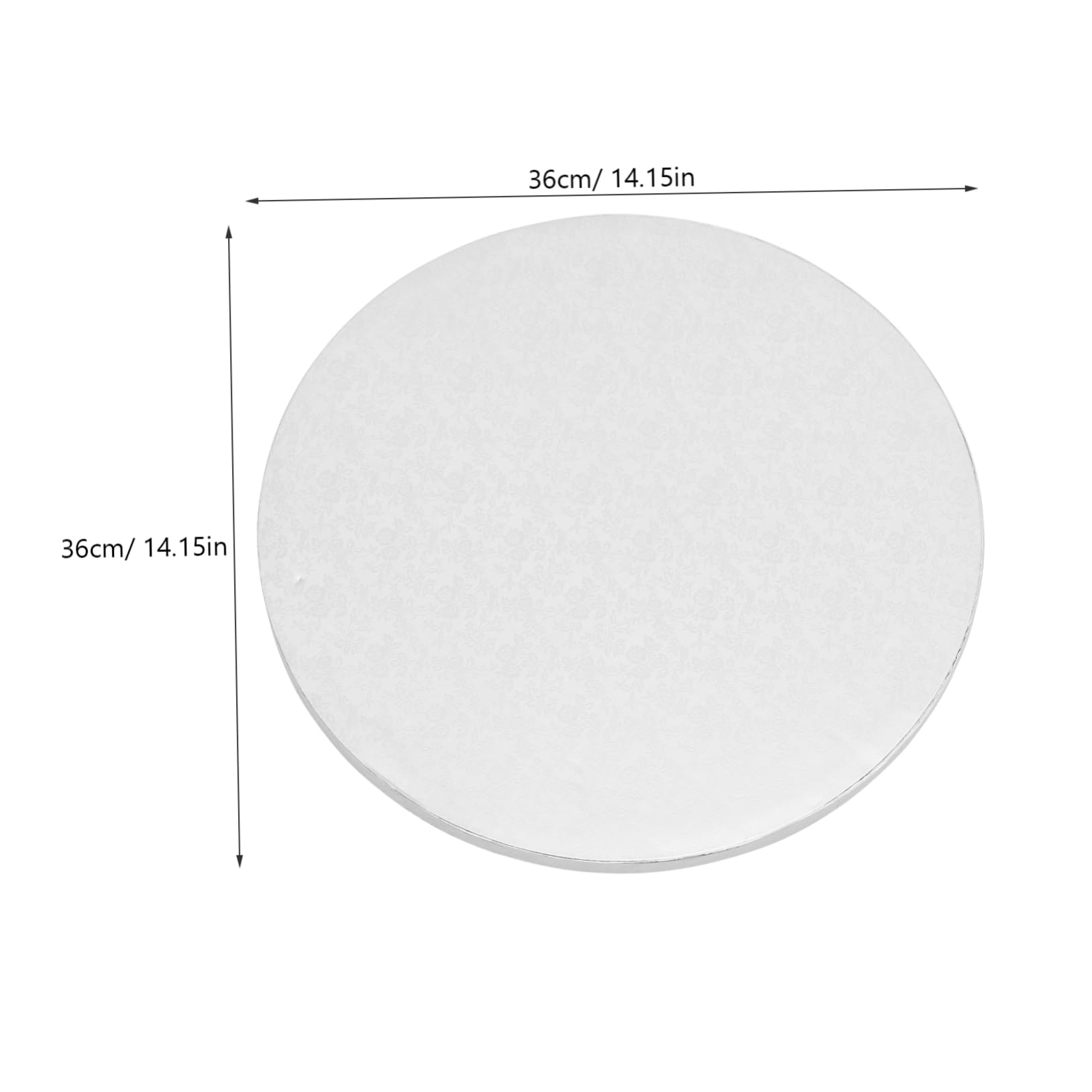 KICHOUSE 16 Inch Aluminum Foil Cake Cake Plate Desktop Multi-function Bakery Supply