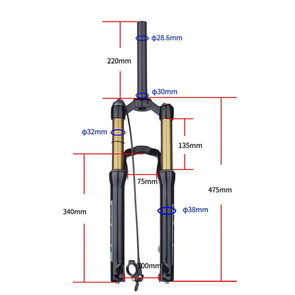 Amazon.co.jp: マウンテンバイク サスペンションフォーク 24インチ MTB