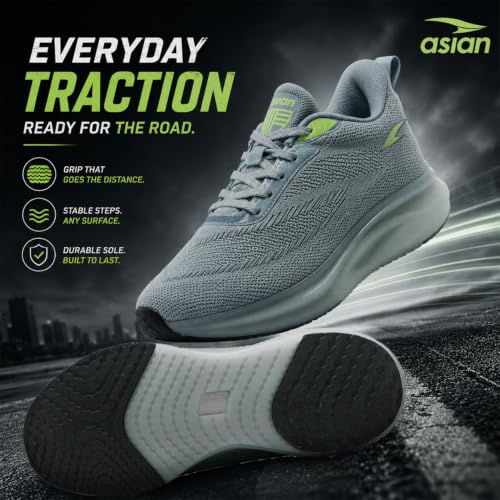 Image of ASIAN Powerplay-03 Men's Running Shoes | Lightweight Memory Foam Technology | Breathable Knit Shoes with Stylish Sporty Design