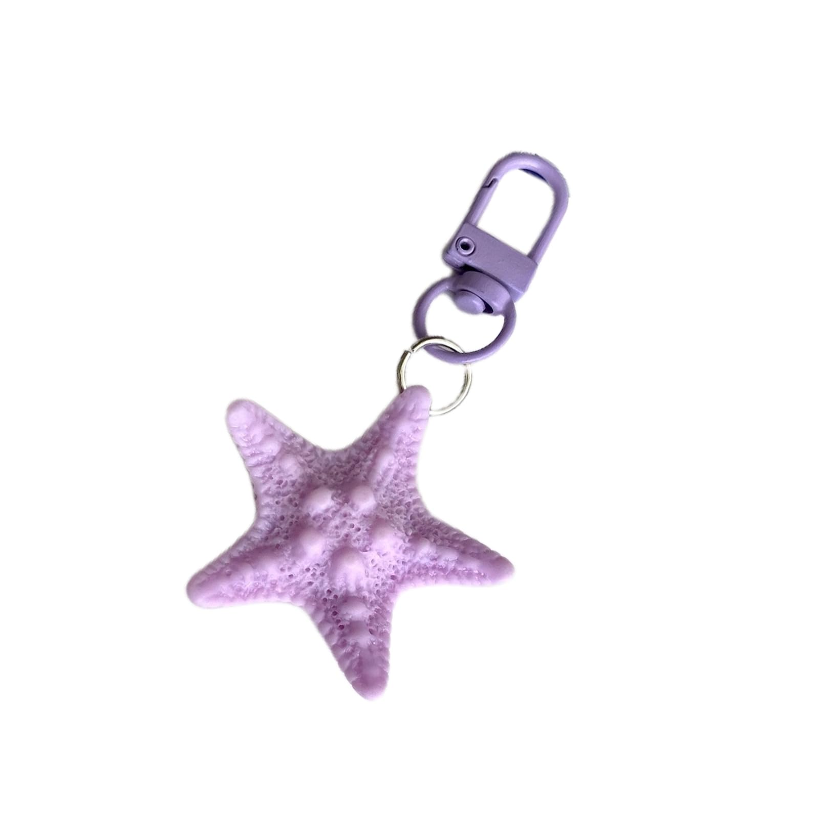 APGLSXY Sea Star Shaped Keychain Starfishes Pendant Keyring Couple Chain Detachable Phone Lanyard Decoration for Backpack Multicolored Starfishes Holder