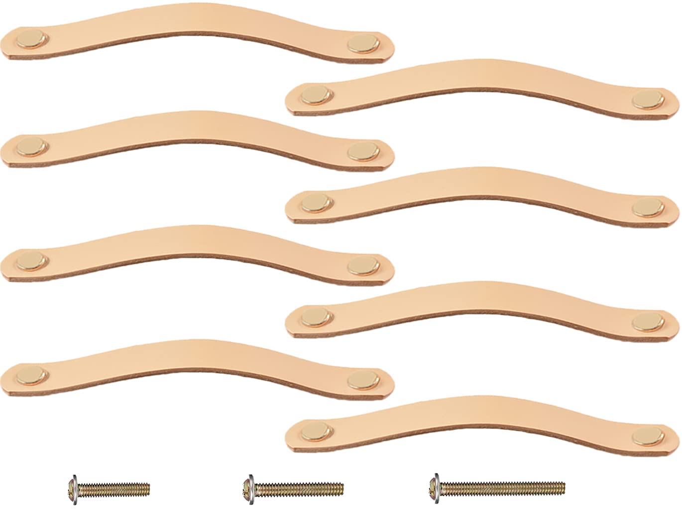 Genuine Leather Drawer Pulls - 4 Pack -14