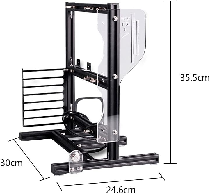 Graphics card installed on the motherboard within the test bench