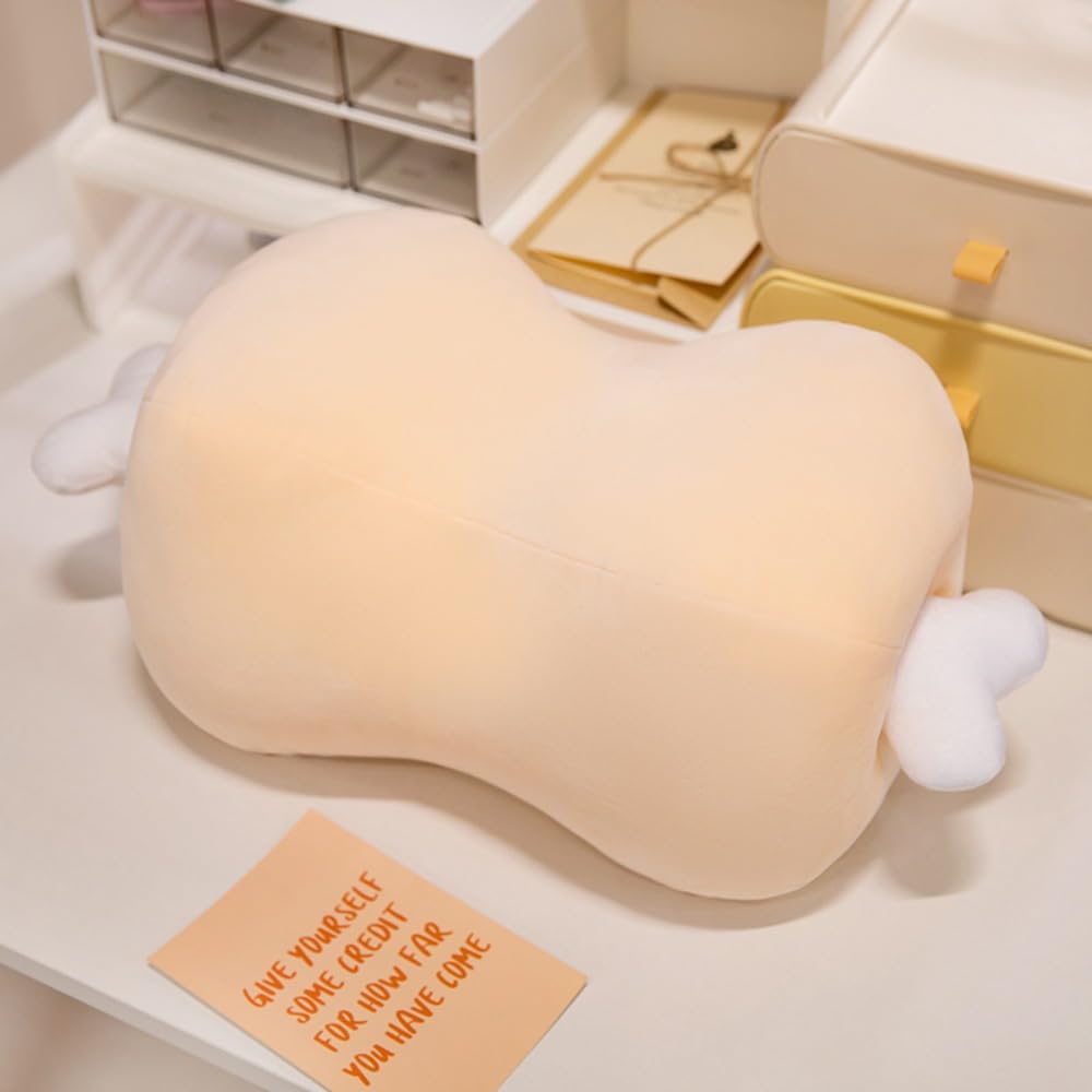 Jiasemine Manga Meat Bone Plush Pillow Cushion Cotton 16.5in Stuffed Toy