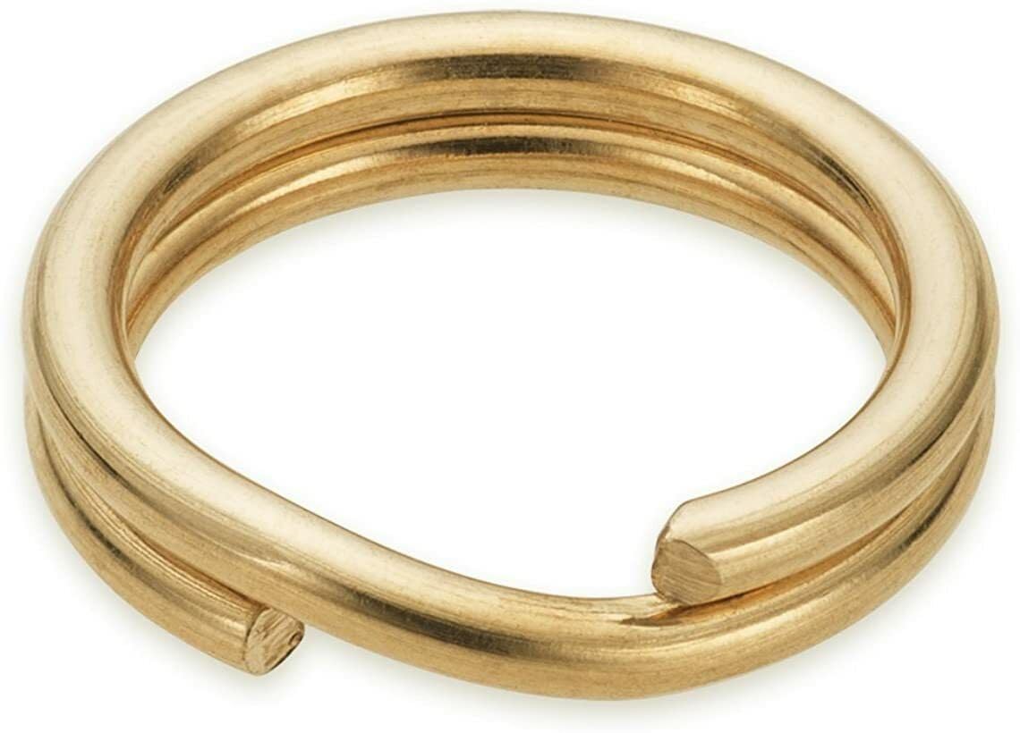 9ct Gold 7mm Split Ring - Easy Fit - No Solder Required - Split Key Ring -