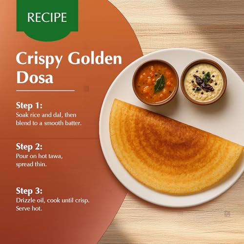Image of Amazon Brand - Vedaka Dosa Rice | 1 Kg| Ideal For Dosas batter | Hygienically Packed | No added preservatives