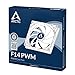 ARCTIC F14 PWM - 140 mm Case Fan, PWM-Signal regulates Fan Speed, Quiet Motor, Computer, Fan Speed: 200-1350 RPM - Black, White