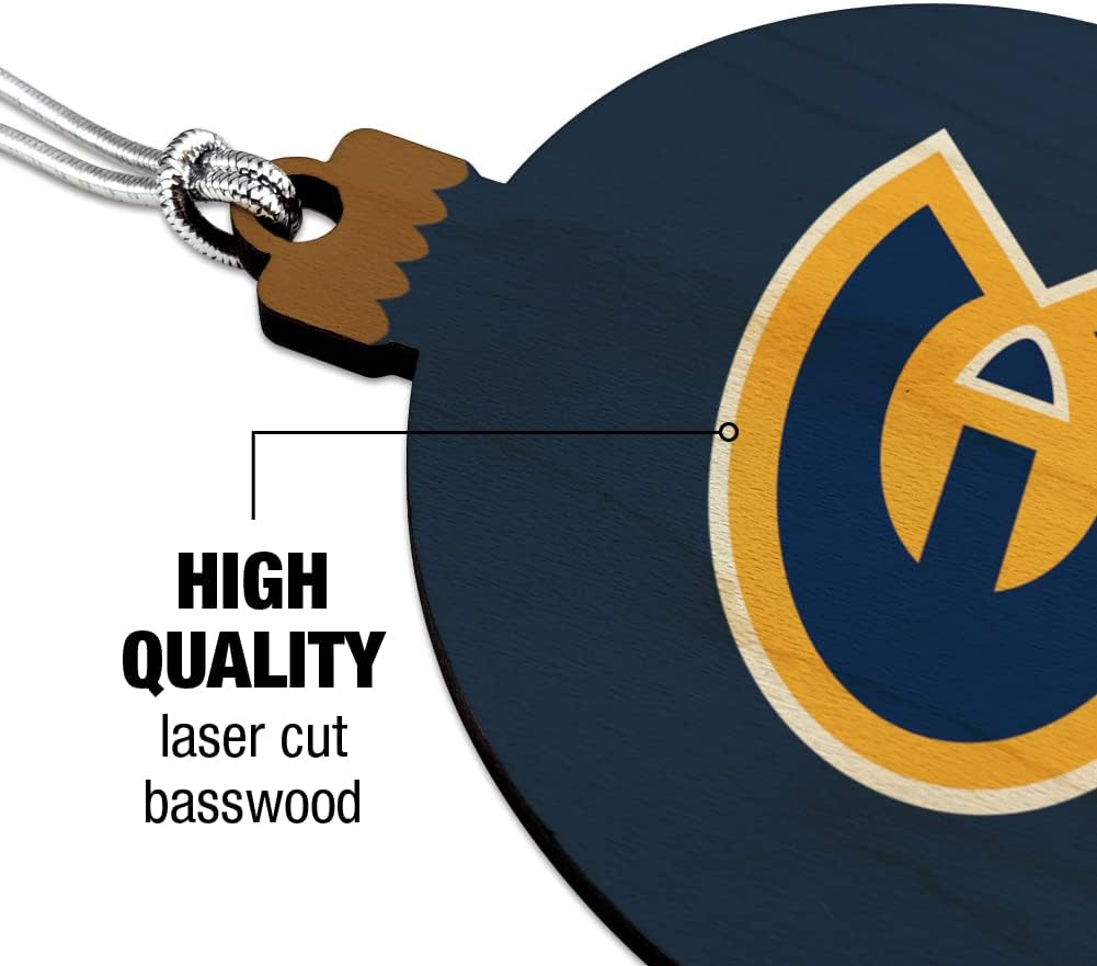 GRAPHICS & MORE University of Wisconsin-Eau Claire Primary Logo Wood Christmas Tree Holiday Ornament - Image 3