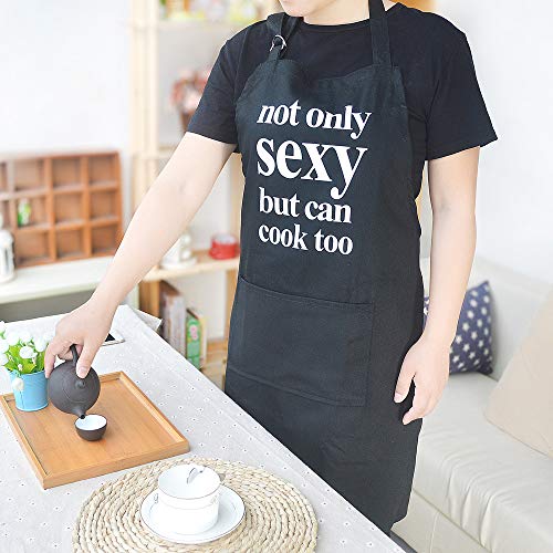 BJYHIYH Sexy Apron for Men and Women Cotton Canvas Chef Apron for Cooking