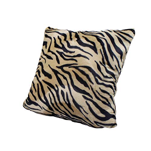 Nunbee Housse de Coussin Matériau Peluche Courte Moderne Modèle Animal Léopard Classique Scandinave Literie Taie d'oreiller de Décoration Voiture Canapé, Modèle4 40 * 40cm