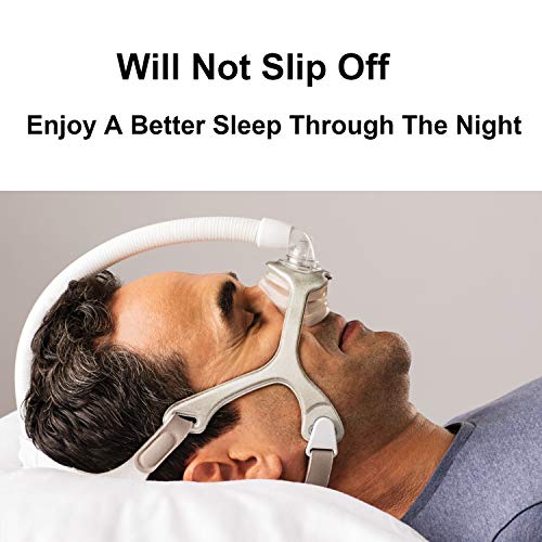 CPAP Headgear for Wisp Nasal Mask, Headgear Replacement for Philips Respironics Wisp CPAP Mask, LALASTAR CPAP Nasal Mask Strap for CPAP Machine, Standard Size - Thumbnail 4