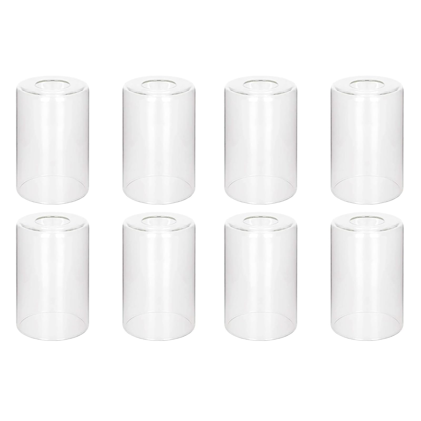 Photo 1 of Eidonta 8 Pack Clear Cylinder Glass Lamp Shades